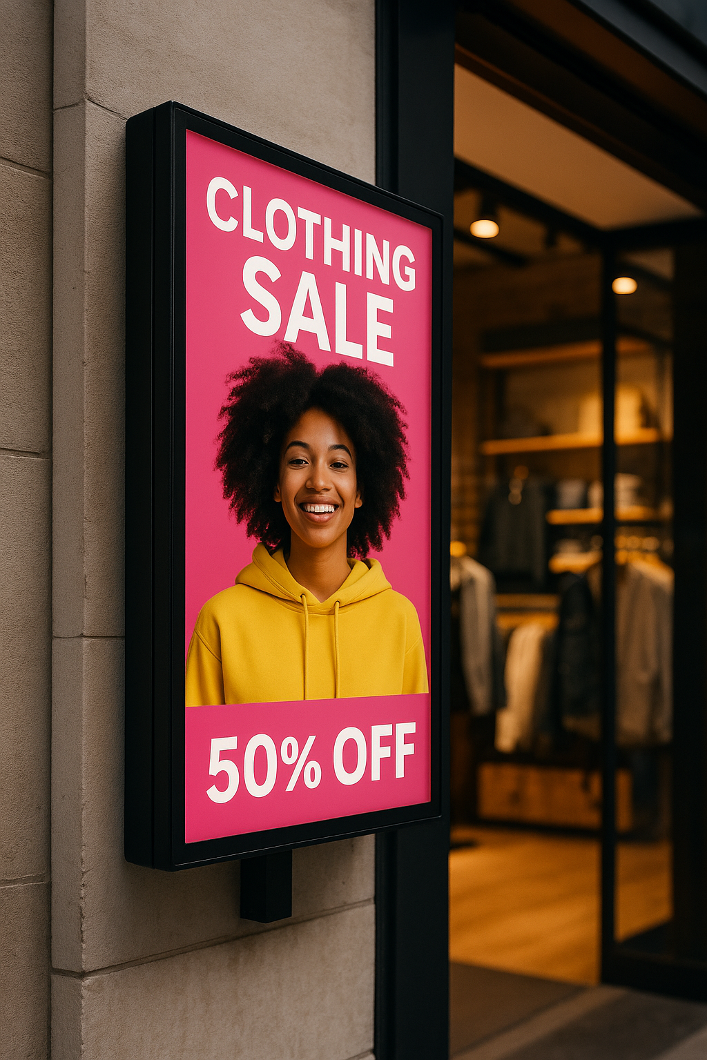 Perakende Mağazalarına Özel Işıklı İndirim Panoları